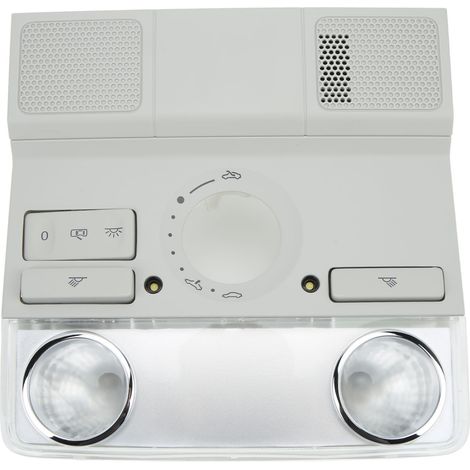 Plafonnier avant gris pour voiture, lampe de lecture de plafond, accessoire intérieur, remplacement pour MK5 MK6 (1/5)