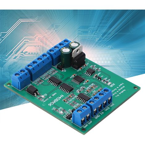 Module d'E/S analogique-numérique 8 canaux N4DBA06 avec protocole Modbus RTU RS485 (ADC/DAC) (1/5)