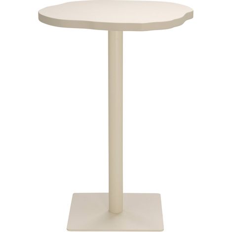 Table haute taupe effet pierre élégance moderne salle à manger - taupe effet pierre