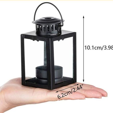 Lanterne Suspendue - 6.2 cm Diamètre - 10.1 cm Hauteur - Pour Bougie Chauffe-Plat - Lot de 2 (1/5)
