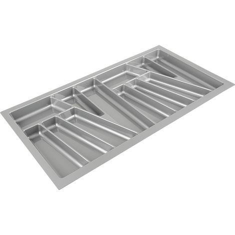 Besteckkasten 830x435mm, silberfarben SANS MARQUE