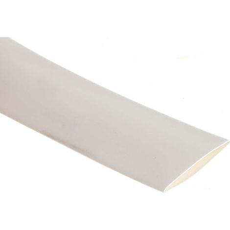 Gaine thermorétractable RS PRO, Dia. 18mm Blanc rétreint 3:1, 3m ( Prix pour Bobine de 3 Mètres ) (1/2)