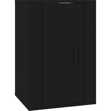 Mueble para TV de pared negro 40x34,5x60 cm vidaXL