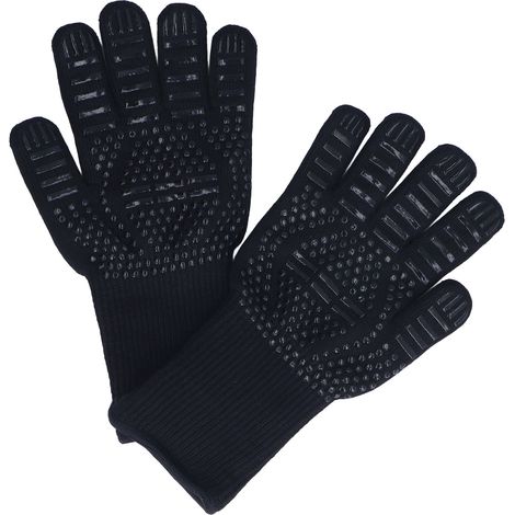 Hitzebeständige Handschuhe bis 500 °C, 31 cm, hitzebeständige Handschuhe, Kochutensilien für Grill, Ofen und Schweißen (1/5)