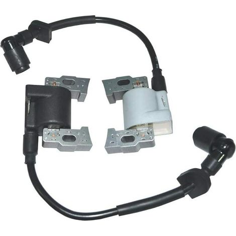 Lot de 2 bobines d'allumage compatibles avec Honda GX610 GX620 GX670 24HP V Twin Engine Tondeuse à gazon, pièces gauche et droite
