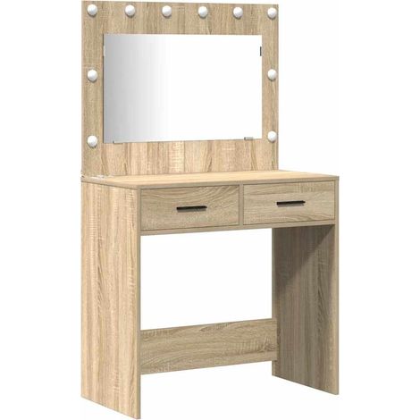 Maison Exclusive - Tavolo da Trucco con cassetto 2 pcs Marrone Legno multistrato