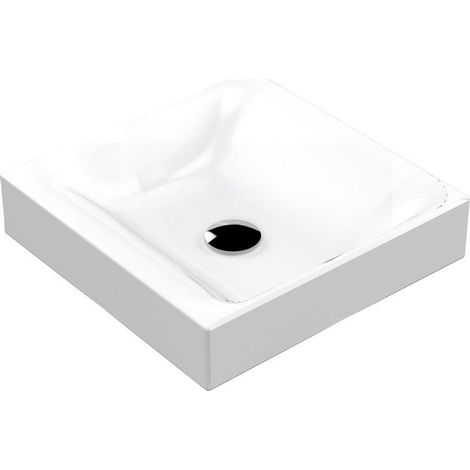 Lavabo à poser CENTO en céramique 45x45cm, blanc (1/4)