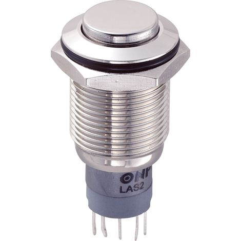 TRU COMPONENTS 701794 LAS2GQH-11/N/P Vandalismusgeschützter Drucktaster 250 V/AC 3 A 1 x Ein/(Ein) t