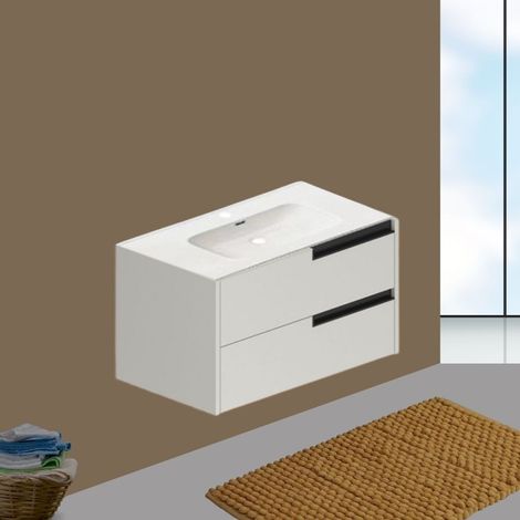 Armoire de toilette murale avec tiroirs couleur cachemire 80x45x50H - Former (1/4)