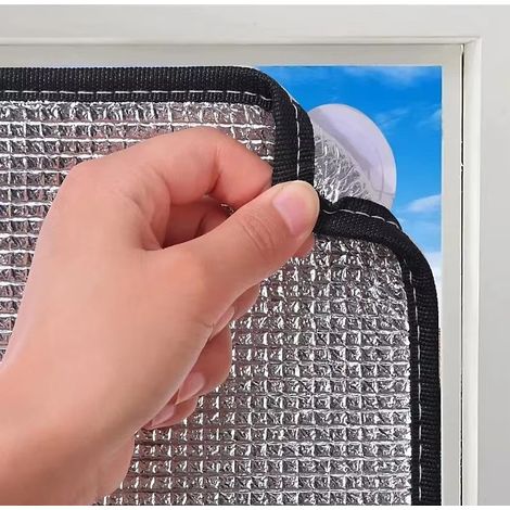 Film occultant, isolant thermique et réfléchissant pour fenêtres, protection UV, 50 x 50 cm (1/5)