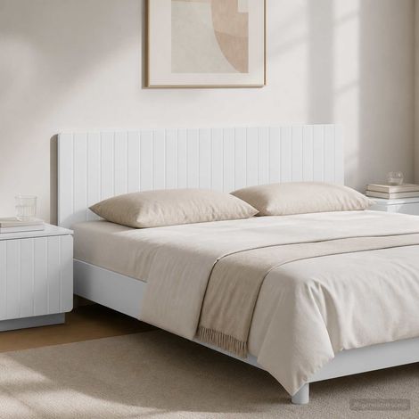 vidaXL Cabecero montada en la pared ZWOLLE Blanco Brillante (1/5)