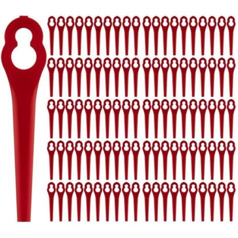 Lames de rechange pour débroussailleuse sans fil – Lot de 100 lames en plastique haute résistance, compatibles Einhell (1/4)