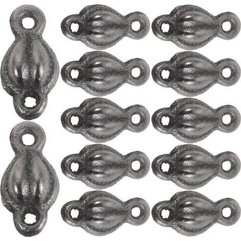 Cloche en Fonte Vintage, Lot de 12 Pendentifs DIY Argentés Pièces pour Carillon Éolien Extérieur, Décoration Suspendue Balcon, Résistance aux Intempéries, Installation Facile (1/5)