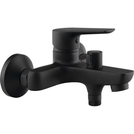 Aqualine Lotta - Badewannenarmatur, schwarz matt LT610B (1/5)
