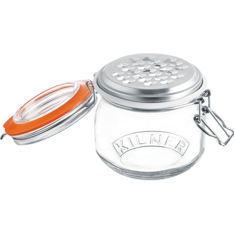 Kilner 233840 Barattolo Vetro con Grattugia, Clear, 15 cm (1/4)
