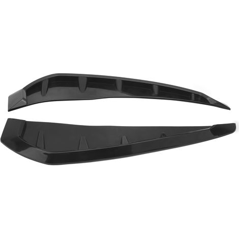Seitliche Lüftungsauslassblende aus glänzend schwarzem PU-Gummi, universelle Auto-Außendekoration (1/5)