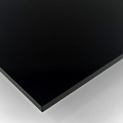 Plastique Acrylique Noir 5mm PMMA A3 29,7x42cm