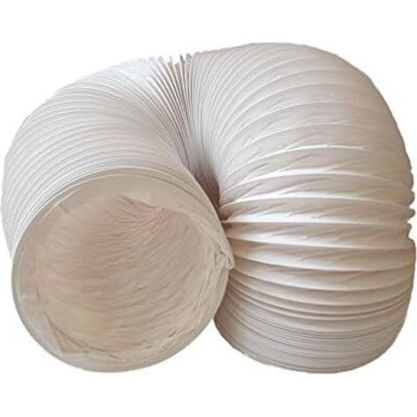 Tuyau d’évacuation flexible PVC Ø 150 mm longueur 6 m, résistant à la chaleur et aux intempéries, pour hotte aspirante, climatisation et sèche‑linge (1/5)