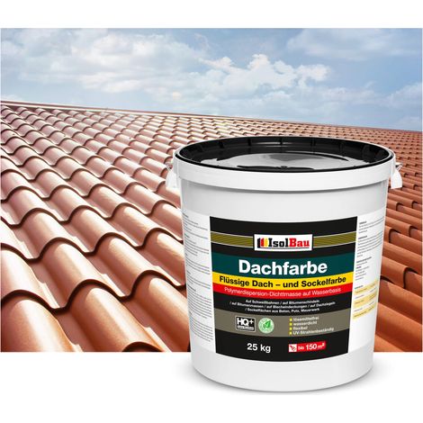 Vernice per tetti IsolBau Dachfarbe Rosso mattone 25 kg (1/5)