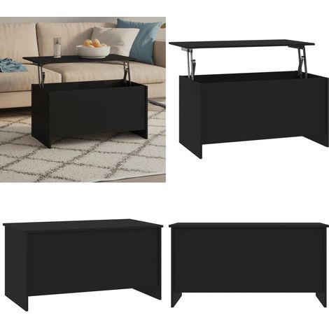 Couchtisch Schwarz 102x55,5x52,5 cm Holzwerkstoff - Couchtisch - Wohnzimmertisch - Esstisch - Beistelltisch - Hochwertiger Couchtisch - Home & Living (1/5)