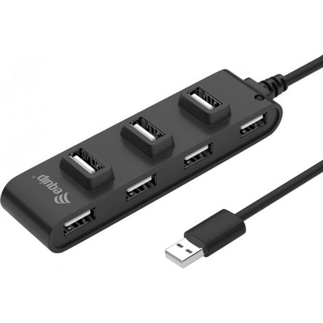 Equip 128957 Schnittstellen-Hub 480 Mbit/s Schwarz