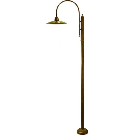 Palo rustico lampadari bartalini crisgo p250 e27 led ottone lampione (1/5)
