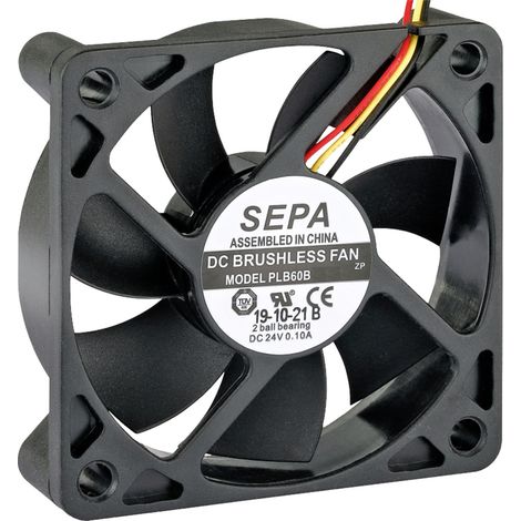 SEPA PLB60B05FSE35A Axiallüfter 5 V/DC 27.6 m³/h (L x B x H) 60 x 60 x 15 mm