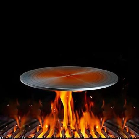 Diffuseur de chaleur 2 en 1 pour cuisinière à gaz - 28 cm + support offert (1/5)
