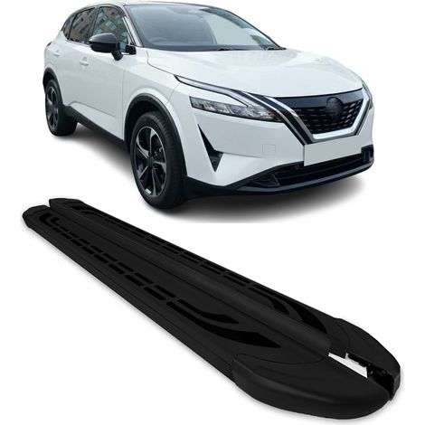 Marchepieds latéraux pédale pour Nissan Qashqai 2021-2026 Aluminium Noir 2Pcs (1/5)
