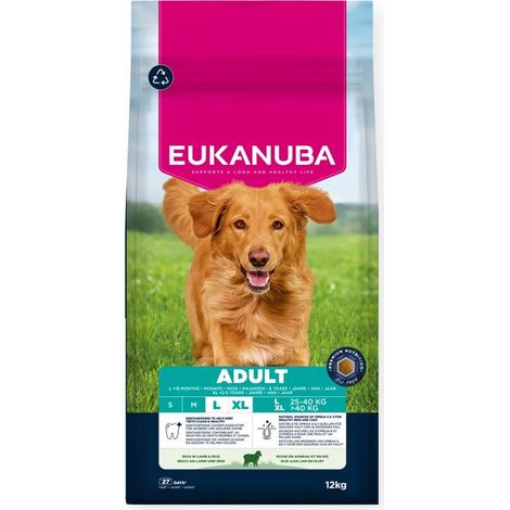 Eukanuba Croquettes à l'agneau pour chiens adultes 2kg (1/3)