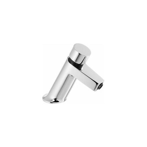 Robinet temporisé pour lavabo une seule eau Fermeture automatique à 6 secondes - TRES 01210302 (1/3)