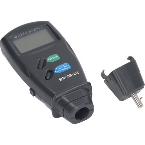 LCD-Drehzahlmesser mit Kontaktfunktion, fotoelektrischer berührungsloser Motordrehzahlmesser, Messwerkzeug (1/5)