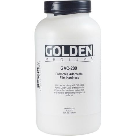 Médium acrylique - GOLDEN ARTIST COLORS - GAC 200 - 946ml - Rigidité accrue - Adhésion sur surfaces dures