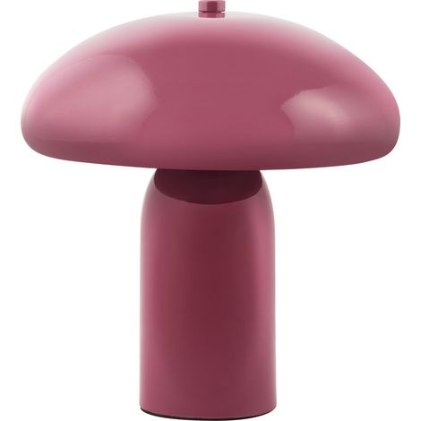 Lampada da tavolo con paralume in ferro, singola 22 cm bordeaux Sanya