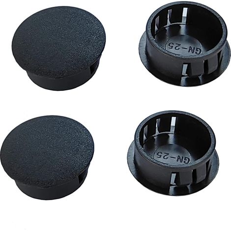 5 Pièces 42mm Bouchons en Plastique Rond, Cache Trou Meuble, Cache Trou Plastique, Noir, Bouchon de Trou de Percage pour Verrouillage Trou Meubles (1/5)