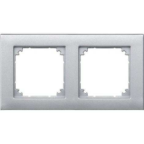 MERTEN 486260 M-PLAN CADRE DE FINITION DOUBLE EN ALUMINIUM