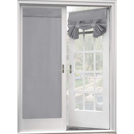 Blackout Curtain for French Doors - Thermal Insulated Blackout Glass Door Curtain Panel Tricia Curtain for Door Window Curtains, 1 Panel, 26 x 68 Inches, Burgundy