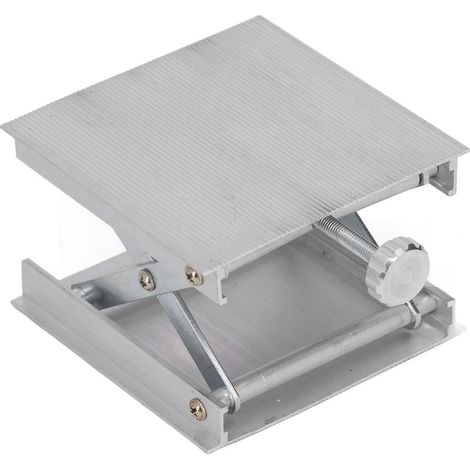 Plateforme élévatrice en alliage d'aluminium, support de laboratoire manuel, support de laboratoire à mise à niveau automatique, accessoires (1/5)
