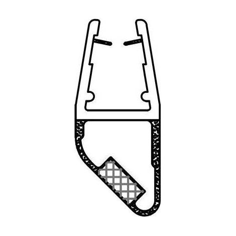 PROFILO MAGNETICO A 45° IN PVC PER CRISTALLI BOX DOCCIA 412 2MT