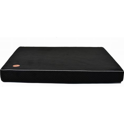 Orthopädische Matratze Hector, schwarz, gesteppt, XL – 100 x 80 x 10 cm (1/5)