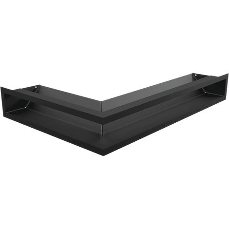 Eck-Lüftungsgitter LUFT rechts 40x60x9 schwarz Slim (1/5)