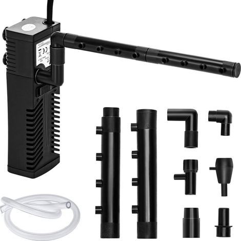 1 Filtre Intérieur Aquarium, 5W, Débit 230L/H Réglable, Pour Réservoir 20-50L, Eau Froide Ou Tropicale (1/5)
