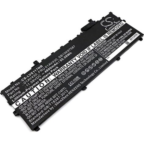 Bater a para Lenovo ThinkPad X1 Carbon 2017 etc