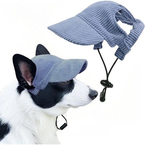 Hunde-Baseballkappe – Geeignet für Hunde mit einem Gewicht von 7,5 bis 15 kg – Blau – Größe M – Hundemütze (1/5)
