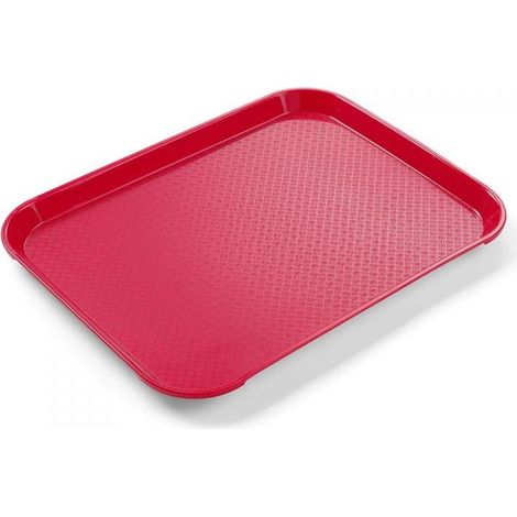 Petit plateau de service de restauration rapide en polypropylène ROUGE Hendi 878712 (1/3)