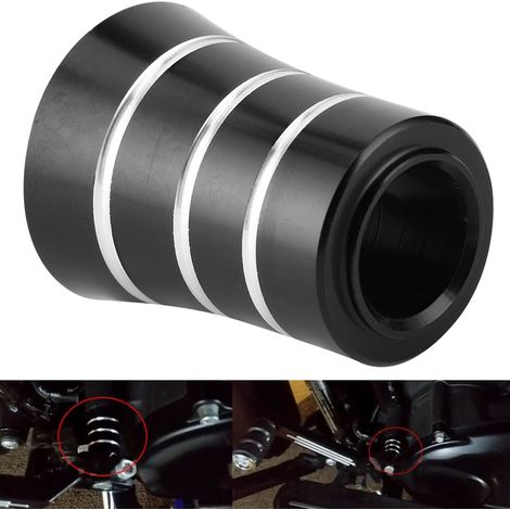 Aluminium-Fersenschalthebel-Eliminator-Abdeckung, Motorradzubehör, passend für CVOSilber/Schwarz (1/5)