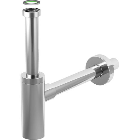 Sifone darredo per lavabo inox mater 1"1/4 x 32 finitura cromata (1/2)