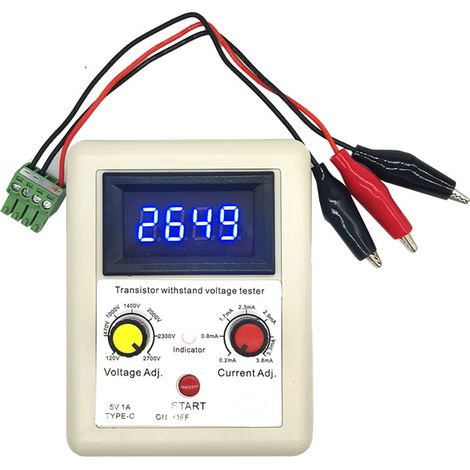 Transistor-Prüfgerät mit konstantem Strom und konstanter Spannung, DC 120–2700 V Prüfgerät für Zenerdioden, MOSFETs und IGBTs deng ALOVEZ (1/4)
