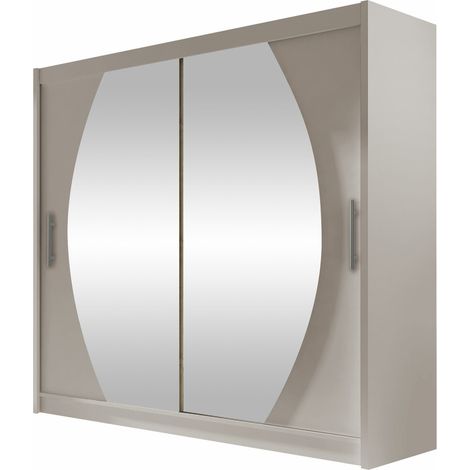 Armario Closico Pallor IV, Cachemira, 215x180x58cm, Puertas de armario: Correderas, Número de estantes: 5