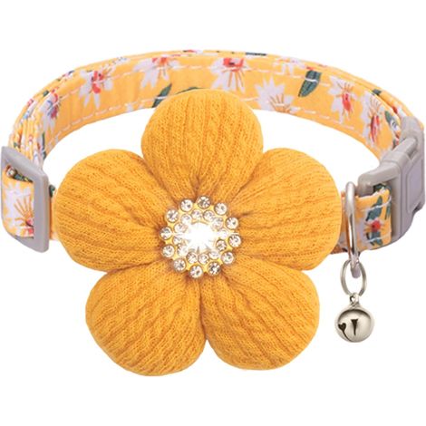 Collier pour Petit Chien avec Feur, Collier Petit Chien, Colliers pour Chat avec Fleurs Mignon (1/5)